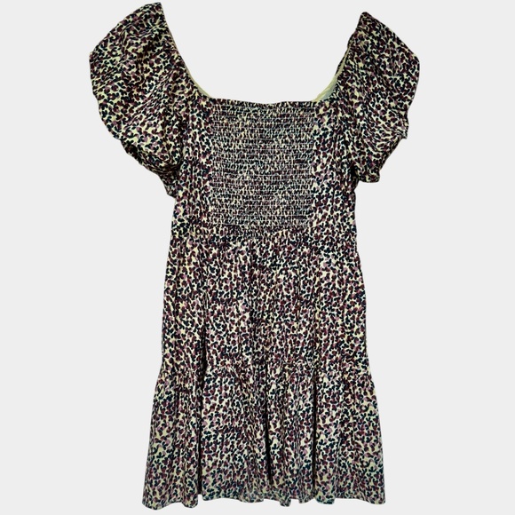 NWT Gap Corset Tiered Leopard Print Mini Dress Sz XL - Picture 3 of 7